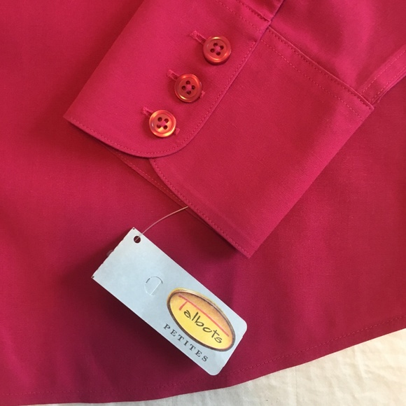 NWT Talbots Pink Button Down Shirt - Picture 5 of 7